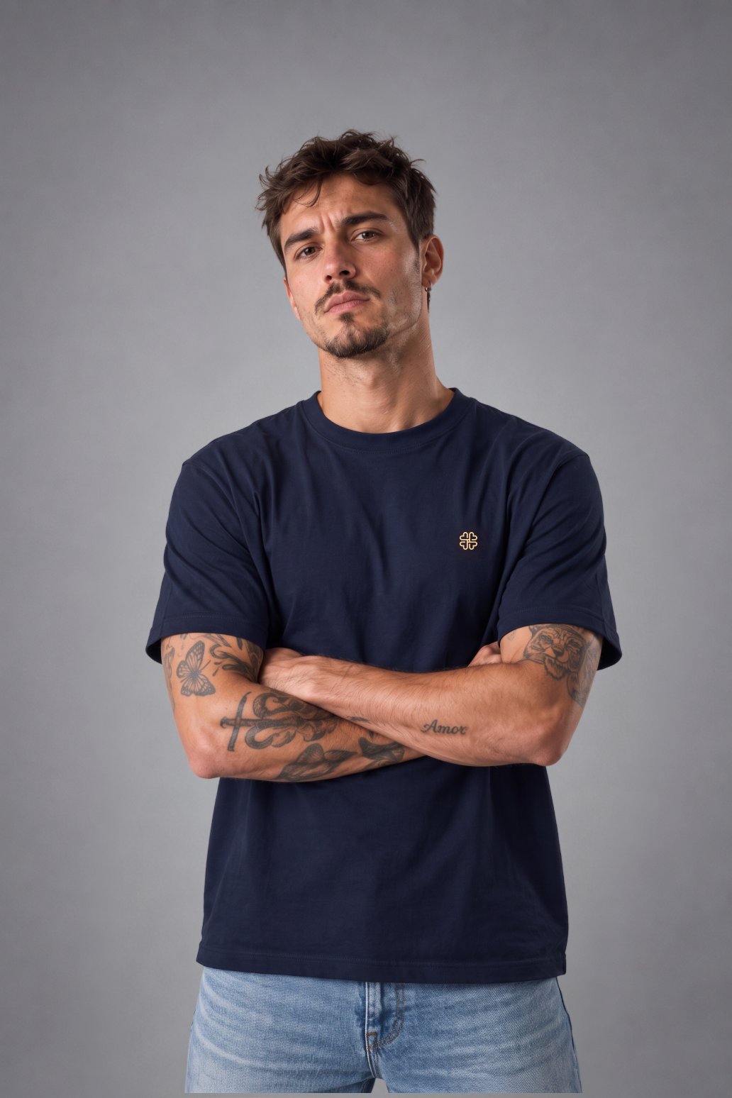 Square twist Navy Blue